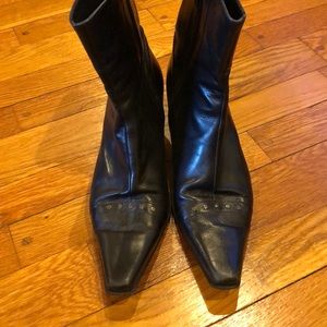 Diane B side zip soft leather ankle boots